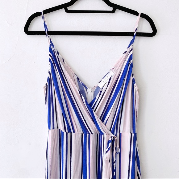 ASTR ✨🌈 High Low Striped Wrap Dress - Picture 8 of 8